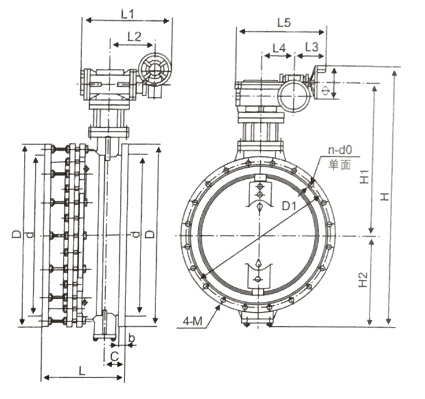 SD941X電動伸縮蝶閥結構圖