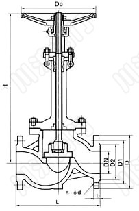 DJ41Y、DJ41W _低溫截止閥結(jié)構(gòu)圖_截止閥廠家