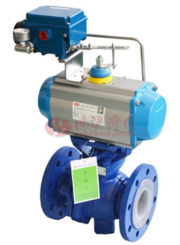 氣動(dòng)襯氟調(diào)節(jié)球閥