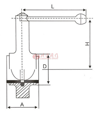 衛(wèi)生級對夾蝶閥結(jié)構(gòu)圖