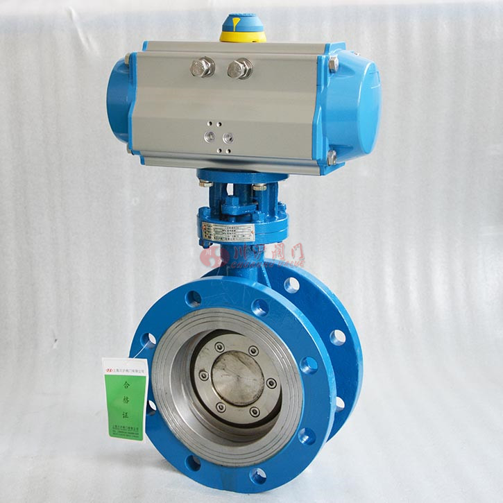 氣動三偏心蝶閥實物圖