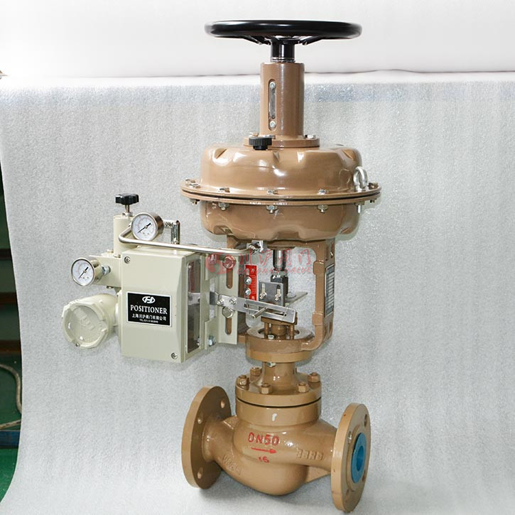 氣動調(diào)節(jié)閥帶手輪實物圖